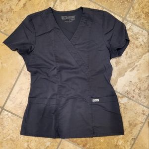 Greys Anatomy grey scrub top